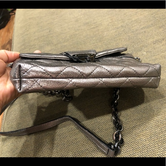 Calvin Klein Leather Crossbody Shoulder Bag Purse - Picture 12 of 16